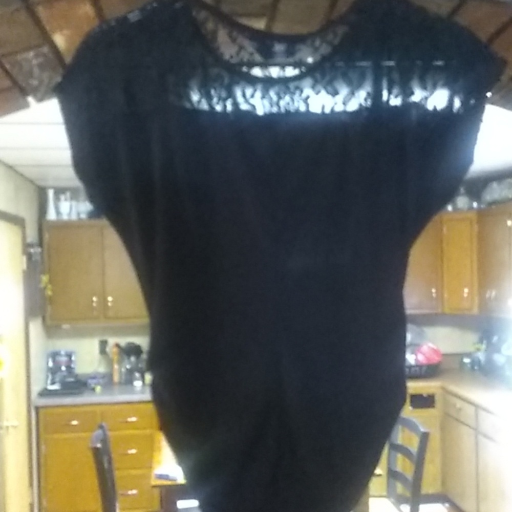 Black blouse.